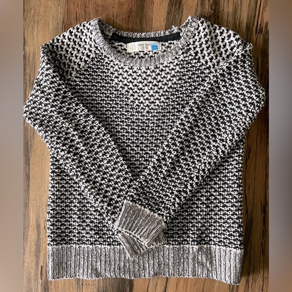 Anthropologie Black and White Sparrow Sweater Size S - Picture 4 of 7